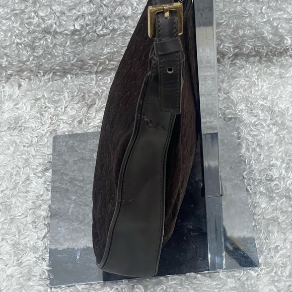 Celine Suede Leather C Logo Shoulder Bag - Picture 6 of 16